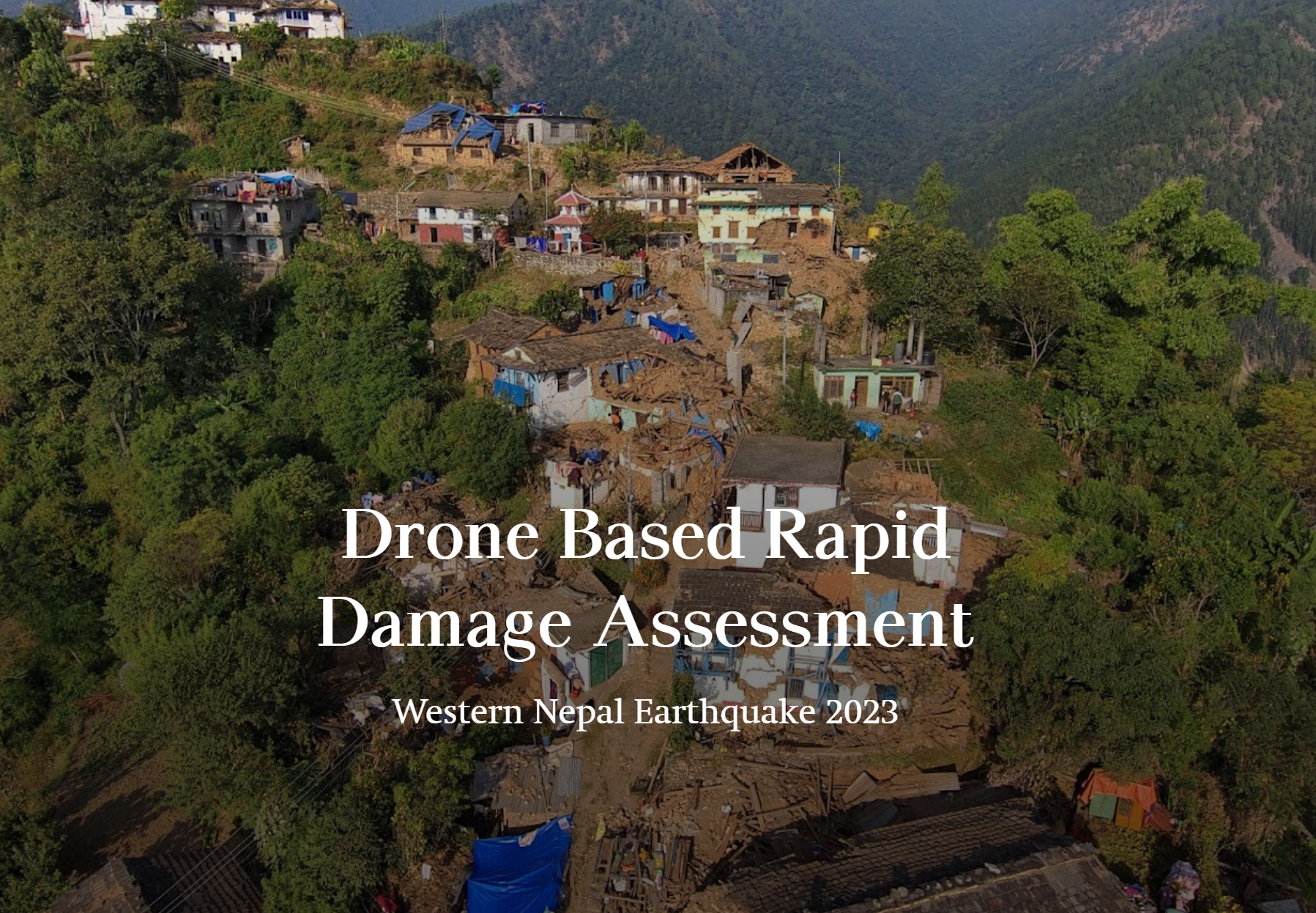 Drone Based Rapid Damage Assessment Western Nepal Earthquake 2023